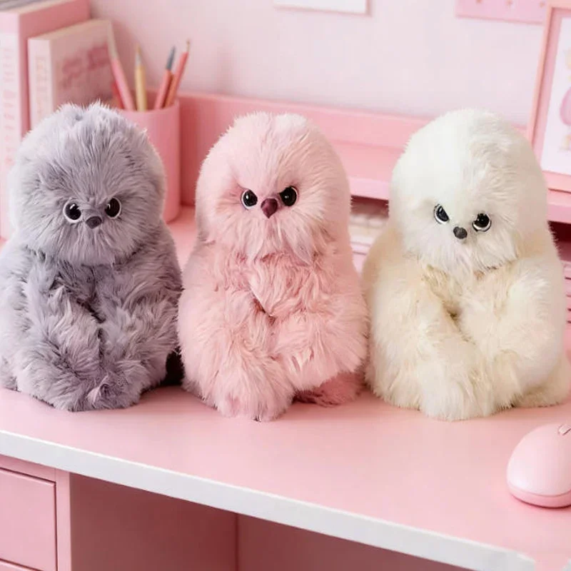 

Cute Shy Owl Stuffed Animal, Electric Interactive Plush Doll, Singing Talking Rotatable Head Toy, Great Birthday Gift for Kids