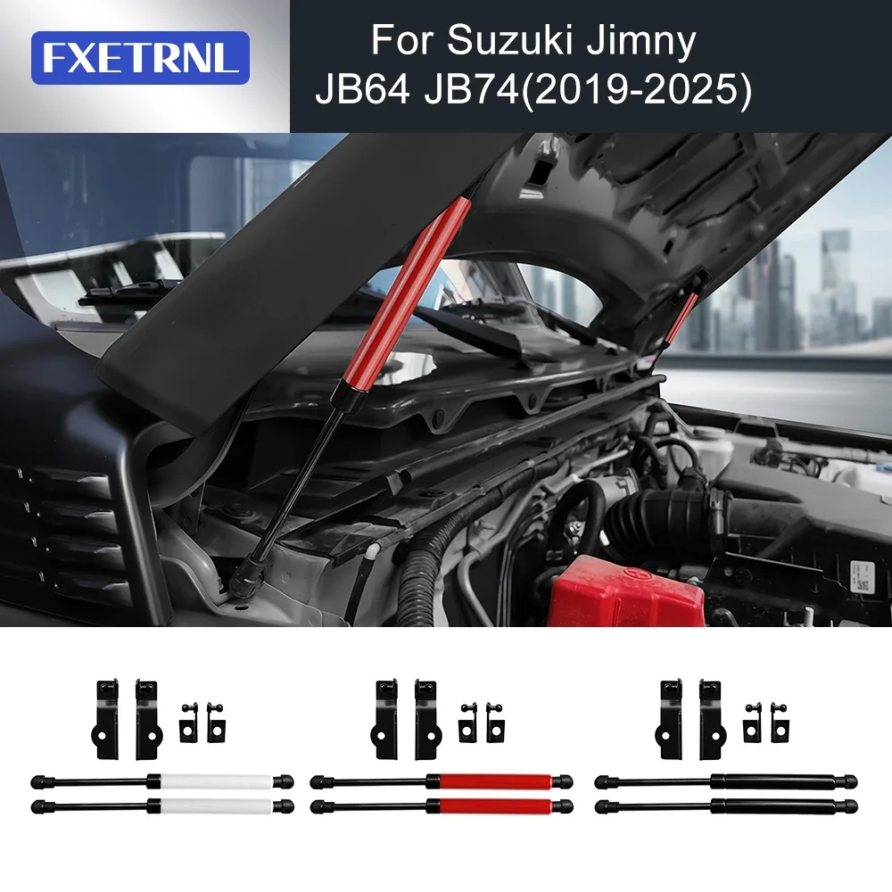 Hood Struts Shock Dampers Front Bonnet Modify Lift Supports for Suzuki Jimny JB64 JB74 2019 2020 2021 2022 2023 2024 2025