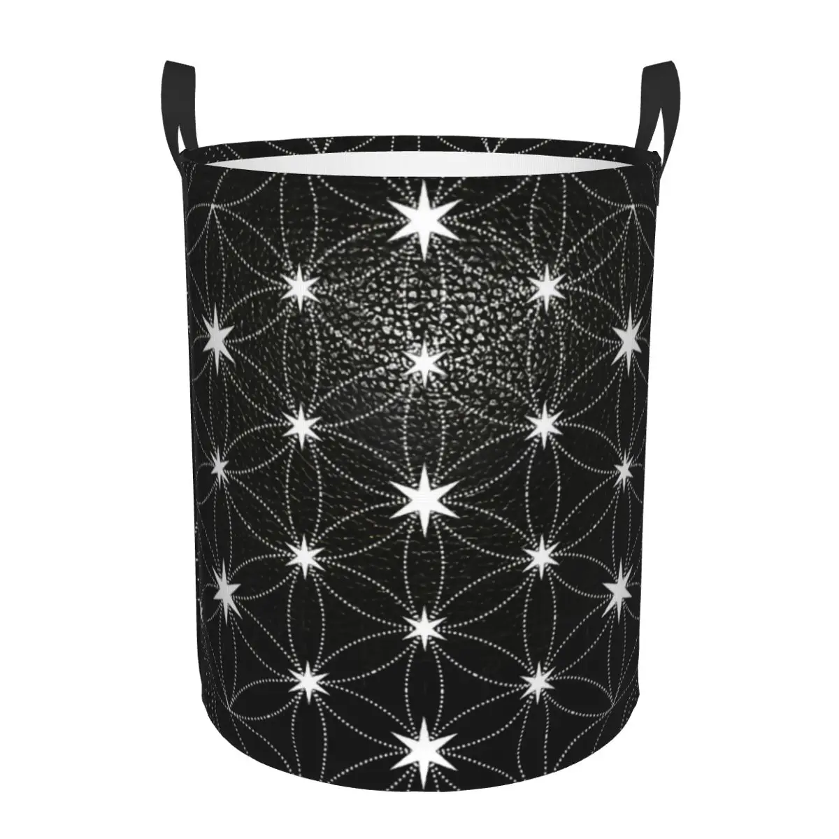 Custom Flower Of Life Star Laundry Hamper Large Storage Basket Mandala Girls Boys Toy Organizer