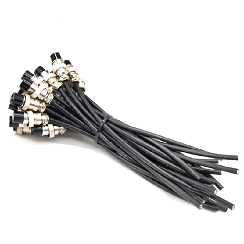 1 Stück GX12 GX16 Wasserdichter Luftfahrtstecker 2P3P4P5P6P7P8P9P10 Pin Verdrahtungsstromanschluss Luftstecker mit Kabel – Detail 14