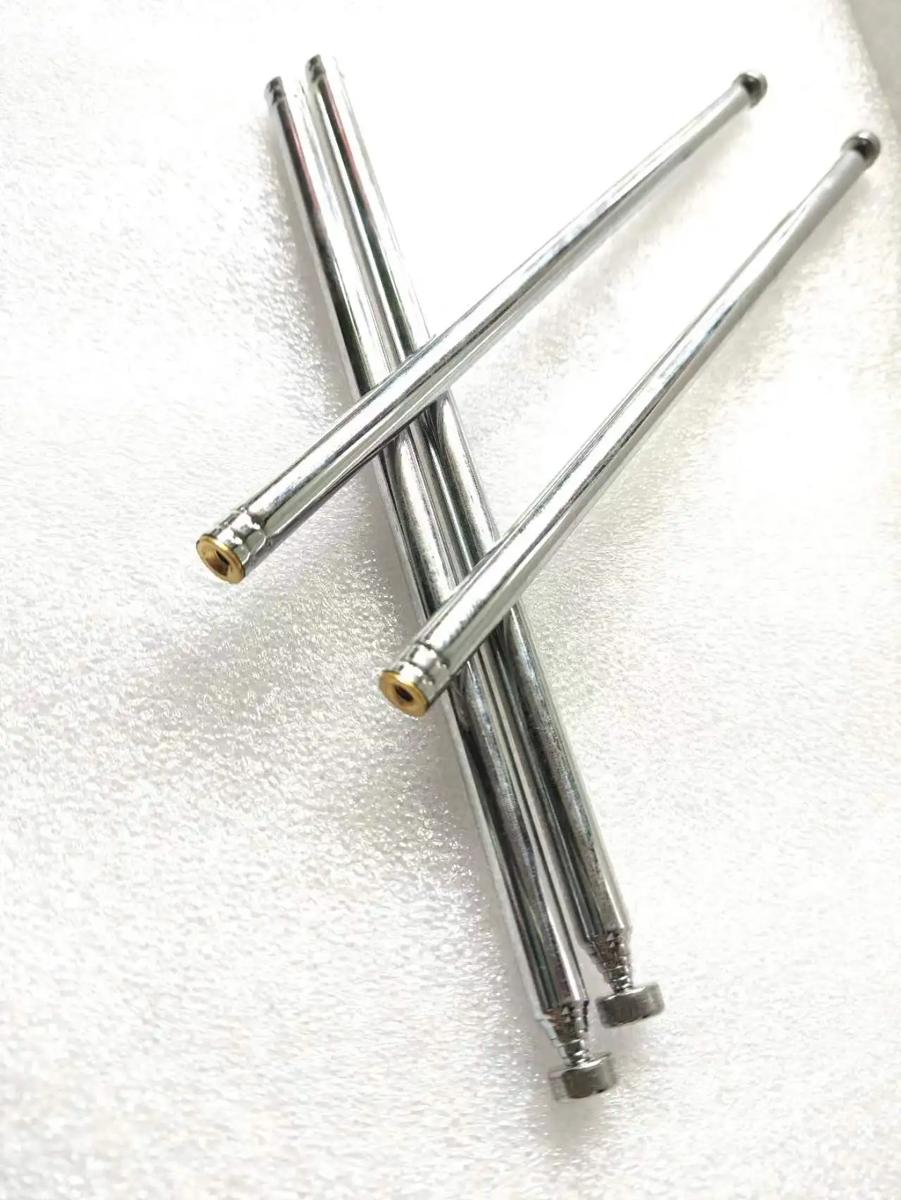 Antenne de remplacement télescopique M3 pour récepteur audio radio FM AM et TV, diamètre 7mm, 7 sections, filetage de vis interne, antenne, 10 pièces