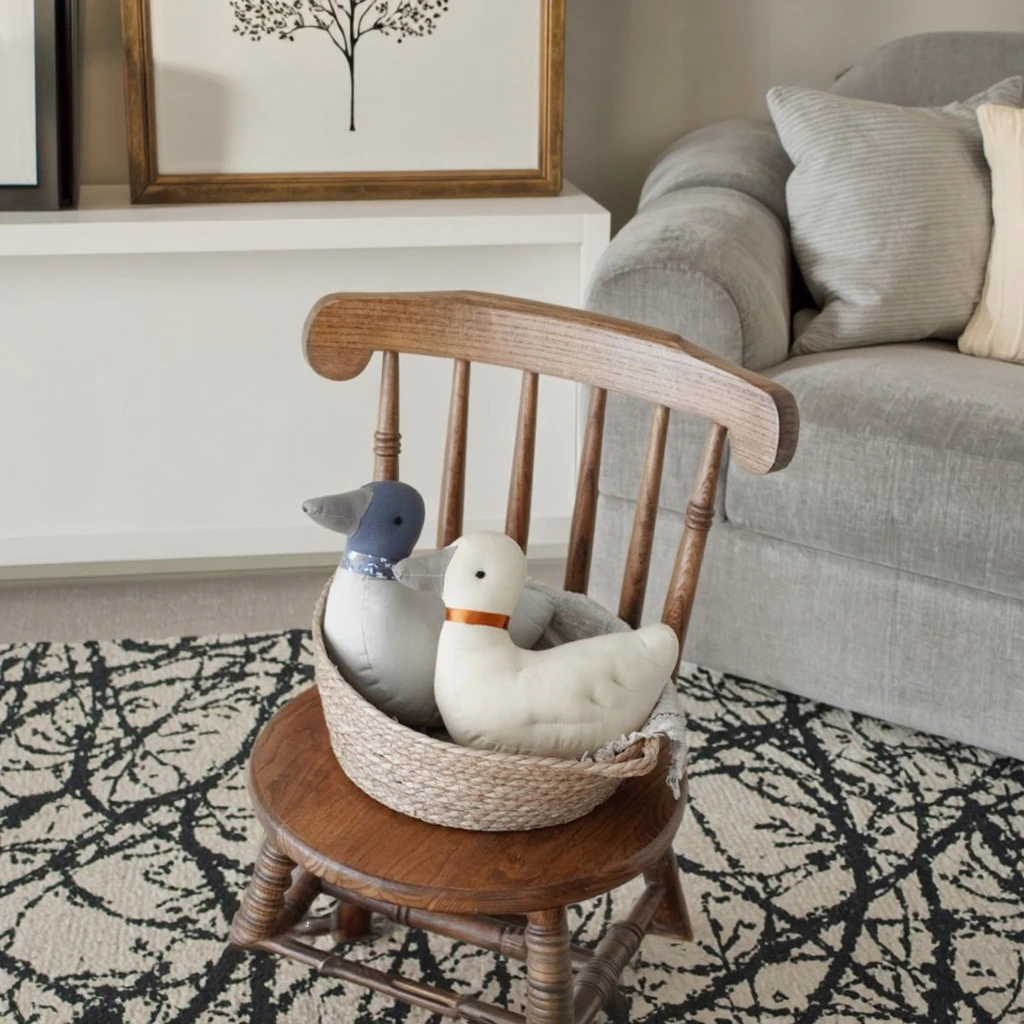 イン風ベビーキリン人形キャンバスアヒル人形子供の赤ちゃんオンドリなだめる人形なだめるバンビ鹿枕 PP 綿