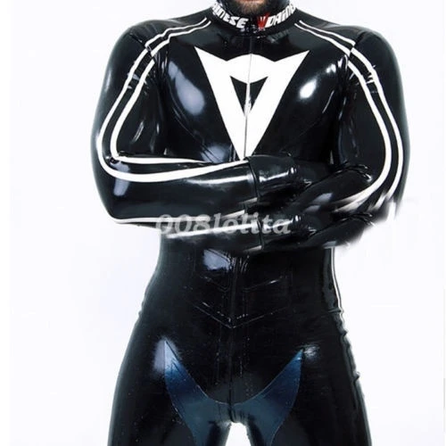 

Latex Rubber Gummi Racing Suit Bodysuit Kostüm Ganzanzug Catsuit Masquerade ball