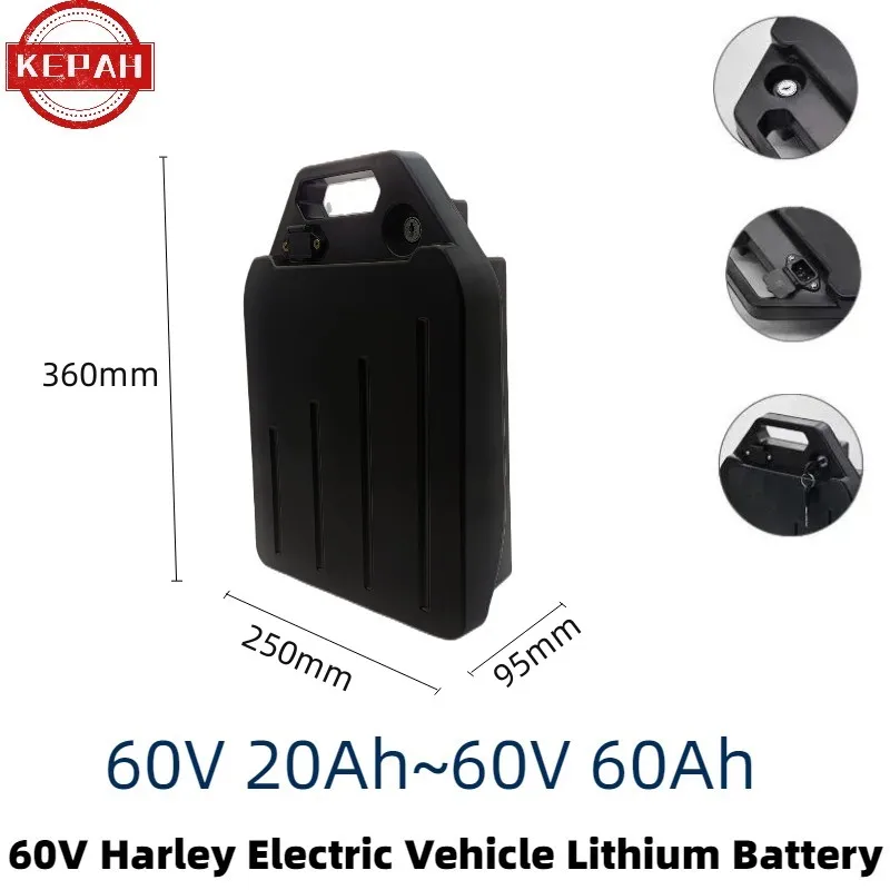 Electric Lithium Battery Waterproof 18650 Battery 60V 20ah for Two Wheel Foldable Citycoco