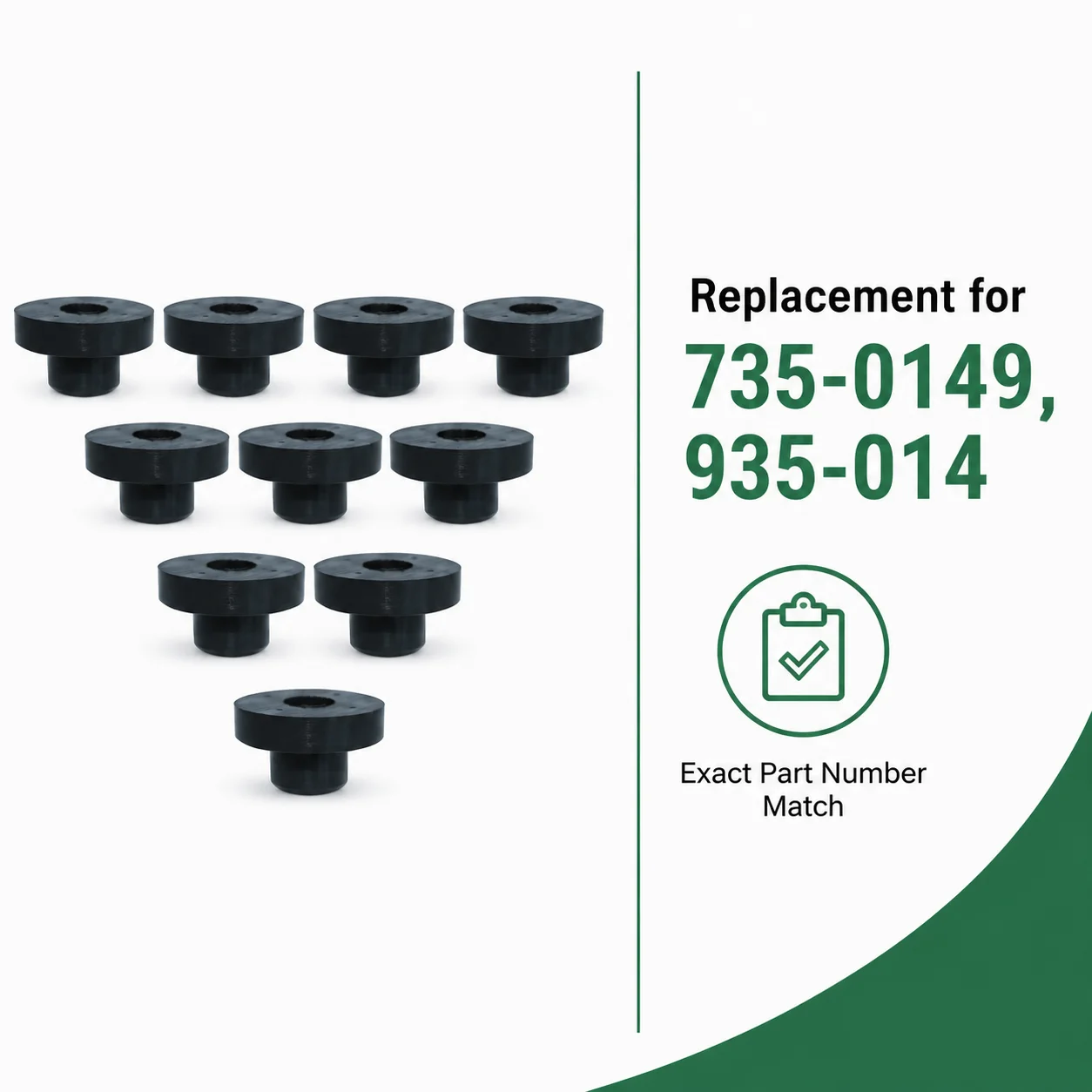 Fuel Tank Grommet Bushing Kit 10Pcs For Tecumseh MTD 735-014 935-014 33679 Small Engine Parts Tractor Generator Golf Cart 33395