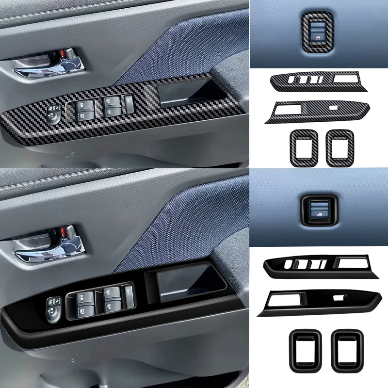For TOYOTA ROOMY CUSTOM 2022 2023 2024 ABS Front Rear Armrest Window Lift Button Glass Switch Cover Trim Interior Accessories