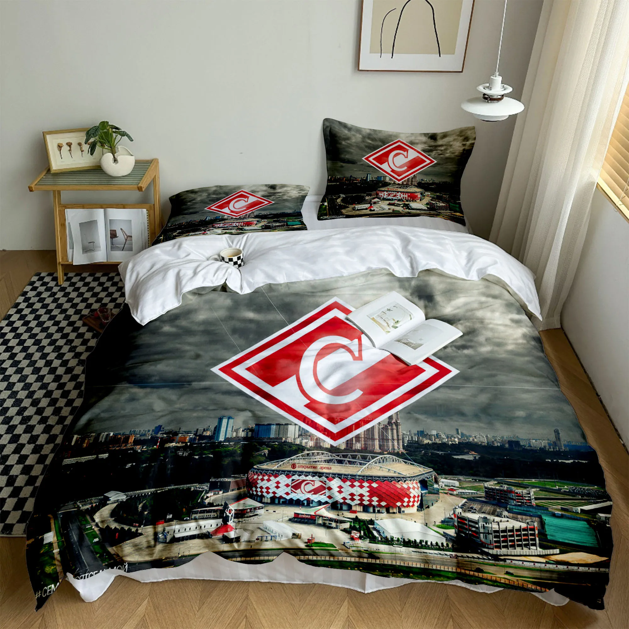 Spartak Moscow Duvet Cover Set EU Single Double King US Twin Full Queen Size  Bedclothes