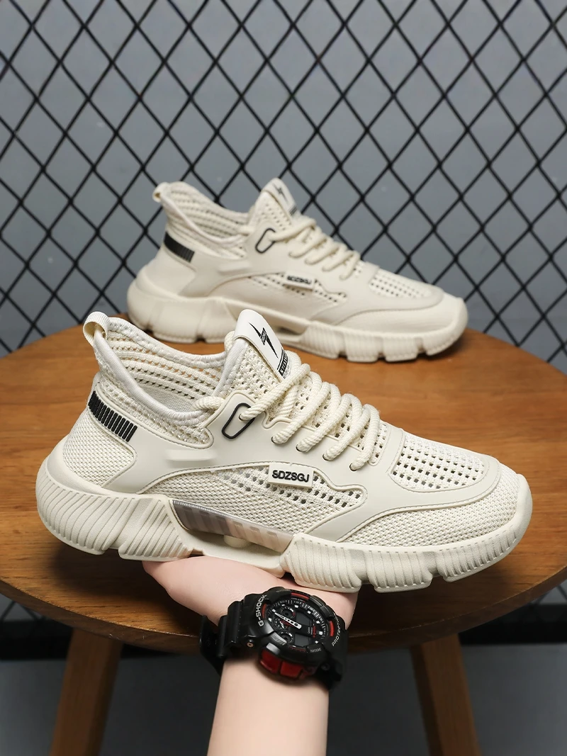 

Men's Summer 2026 New Anti-slip Breathable Outdoor Thick Bottom Soft Bottom Wear-resistant Casual Sports Dad Shoes