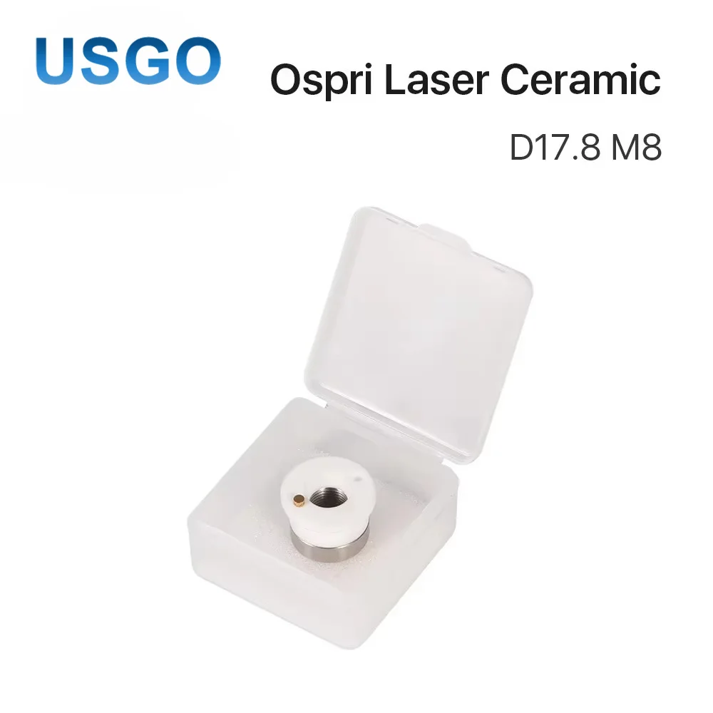 USGO OEM USGO 3D Ospri Laser Ceramic Dia 17.8mm Thread M8 Nozzle Holder Laser Head Accessories for 3D Fiber Cutting Head