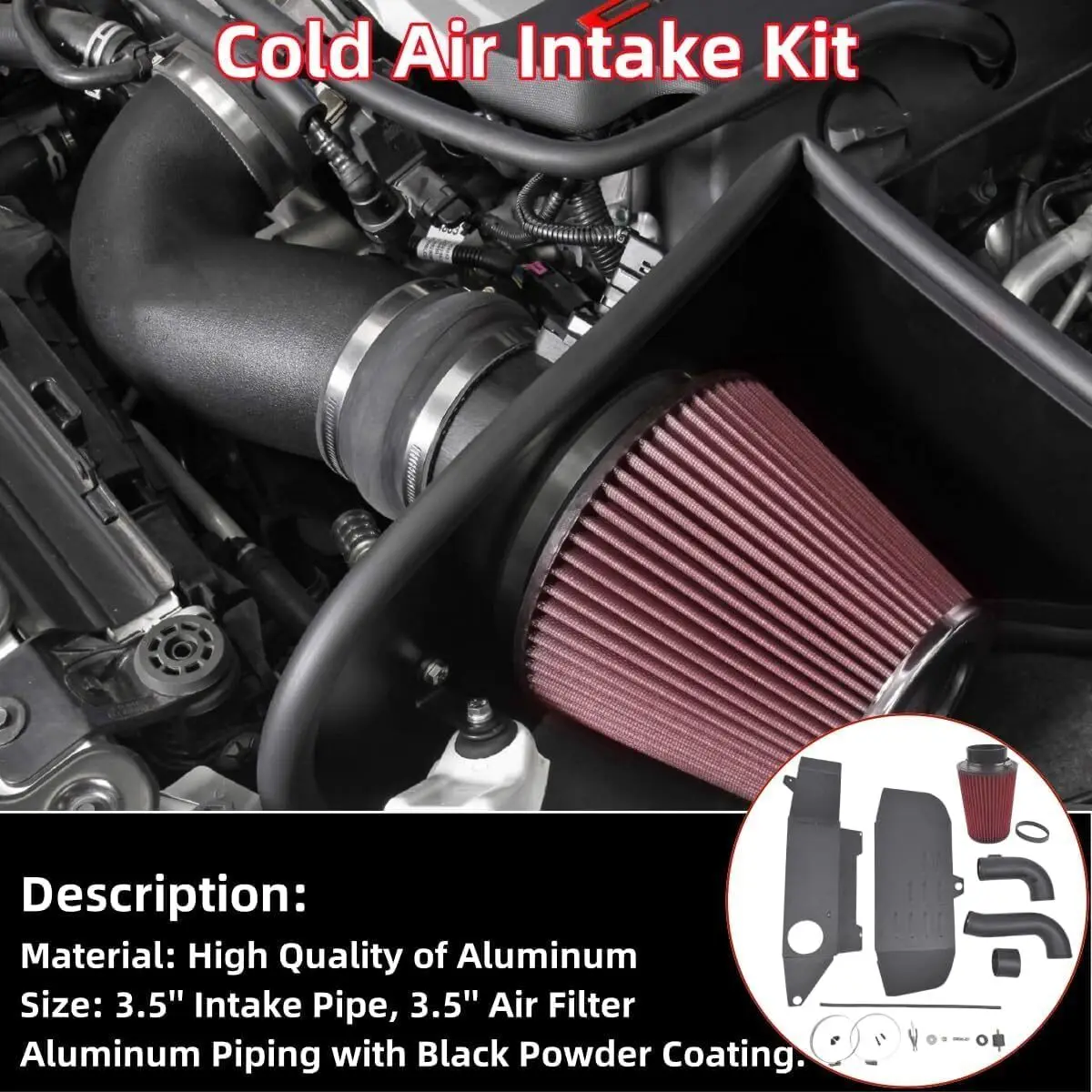 Cold Air Intake Pipe System Kit For 2012-2016 BMW F30 228i 320i 328i 420i 428i 2.0T IP-1029