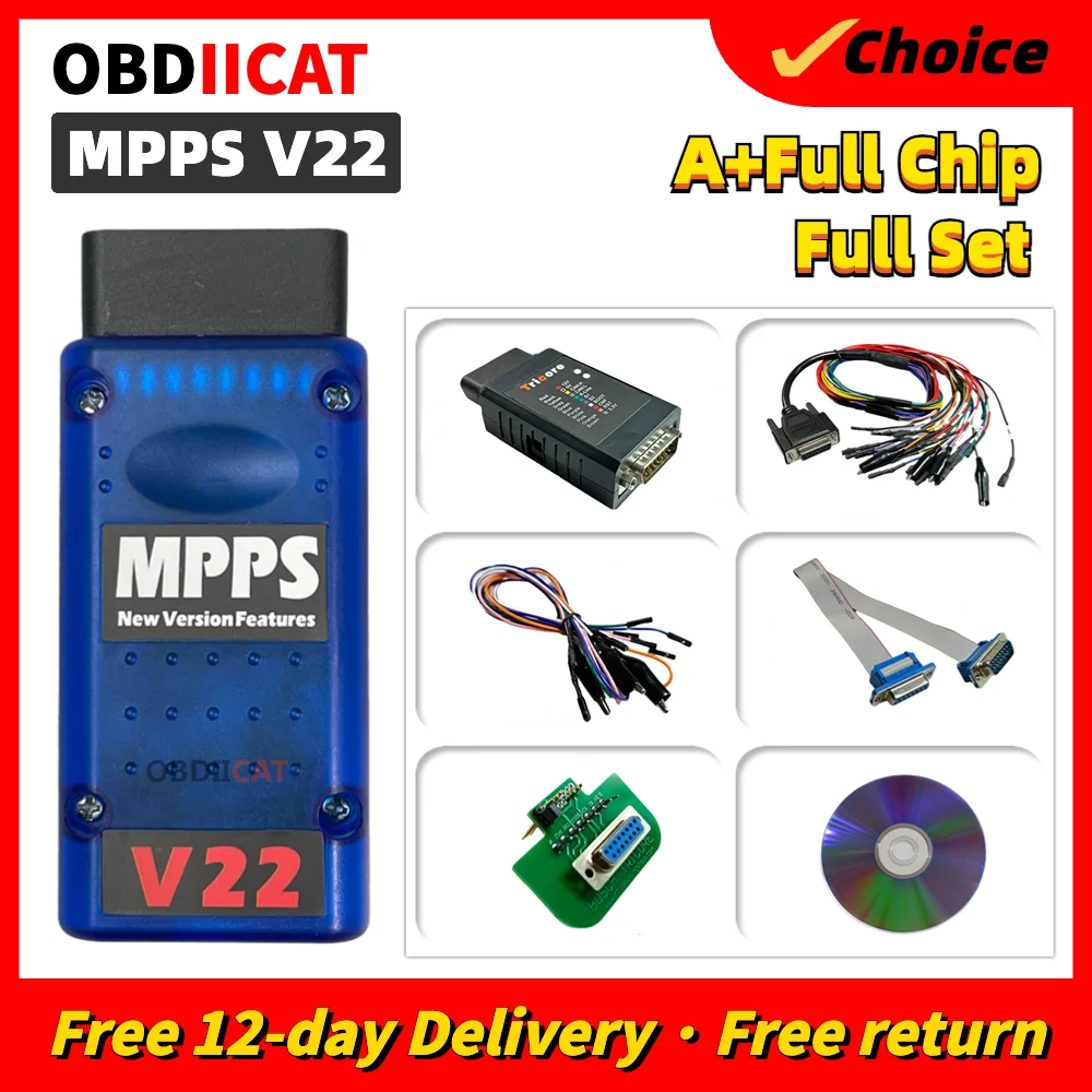 

Newest Version MPPS V22 MPPS Master V22.2.3.5 ECU Master MAIN+Tricore+Multiboot+Breakout Tricore Cable Chip Tuning Scanner Tool