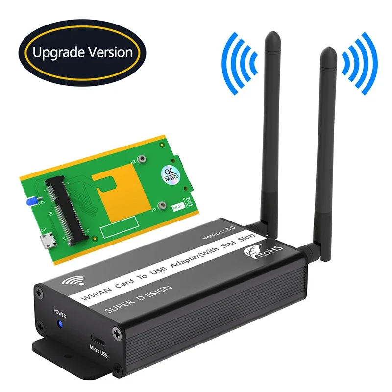 

НОВЫЙ конвертер адаптера Mini PCIE в USB со слотом для SIM-карты и поддержкой WWAN/LTE/3G/4G Mini PCI Express WiFi модуль для настольного ноутбука