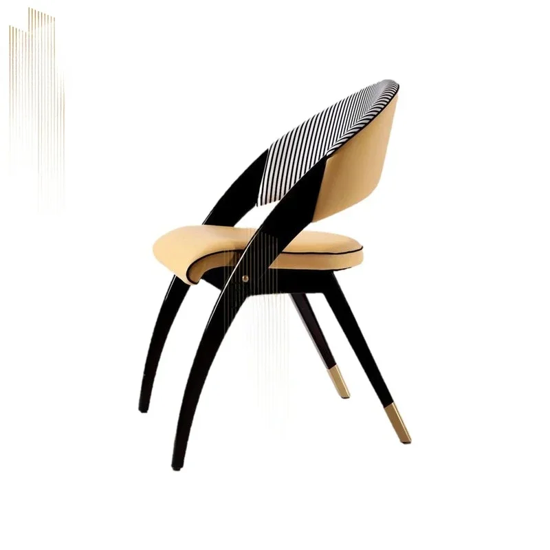 Customized Nordic Creative Solid Wood Single Chair e