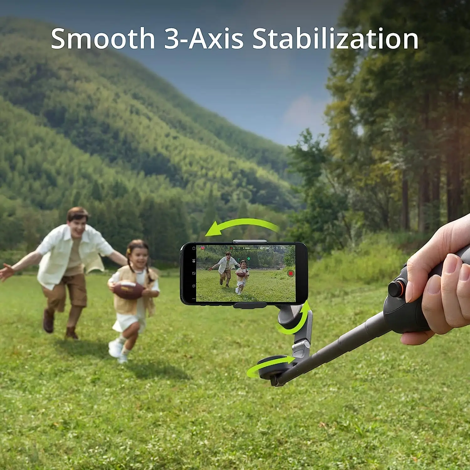 DJI Osmo Mobile 6 Fill Light Combo, 3-Axis Phone Gimbal, Built-in Extension Rod，Slate Gray