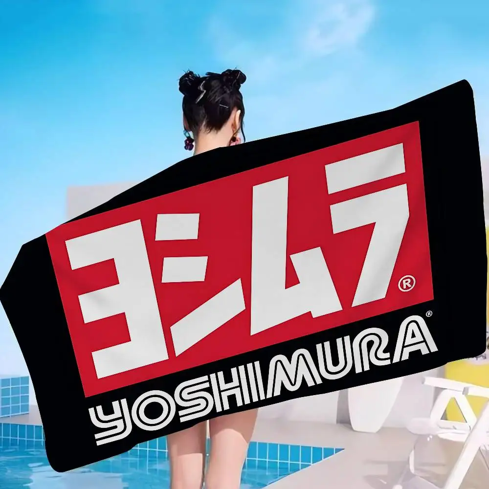 Y-Yoshimura Performance-Motor Microfiber Printed Beach Towel Mountain Climbing Yoga Beach Swimming Running Absorbent Soft Towel