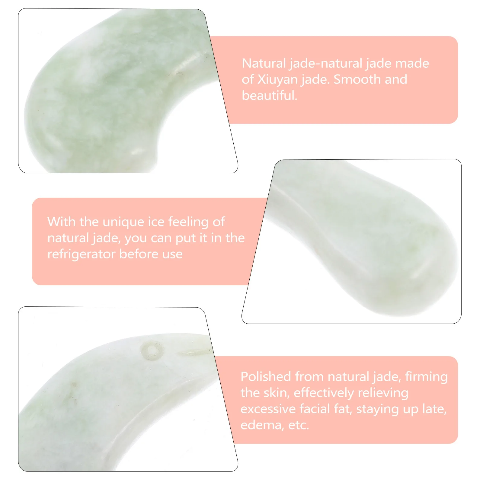 

1Pcs Green Jade Foot Massage Bar Acupoint Pen Scraping Stick Natural Jade Sole Massager for Face Neck Body Lymphatic Drainage
