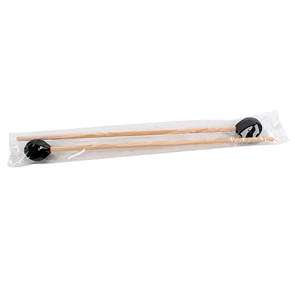 

2 Pcs Wool Drumsticks Mallet for Percussion Instrument Bass Guitar Felt Head Bamboo