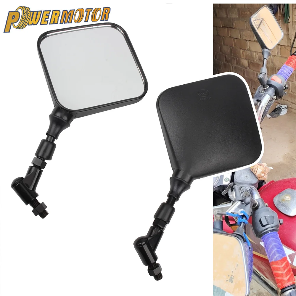 Motorcycle Rear View Mirror 2Pcs 10mm Rearview Mirrors For Suzuki DR 200 250 DR350 350 DRZ 400 650 DR650 Motocross Parts ﻿ ﻿