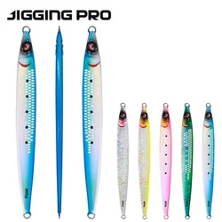 JIGGING PRO Sardine Slider Metal Jig 40g 60g 80g 100g UV Long Cast Saltwater Slow Pitch Jigging Lure Tuna Esca Senuelo