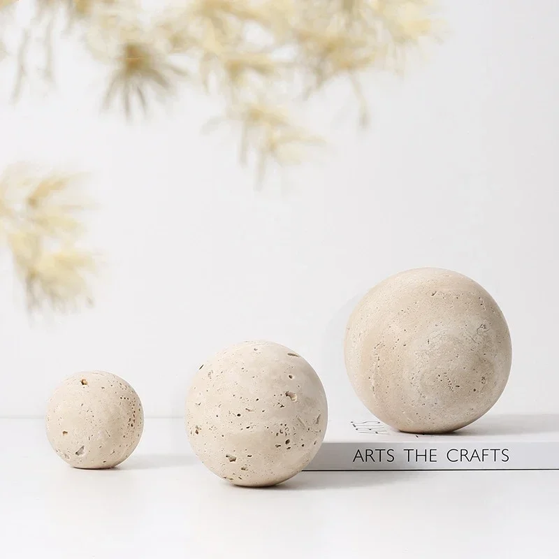 

Retro Natural Cave Stone Solid Sphere Design Ornament Sample Room Sales Department Home Living Room Desktop Decoration