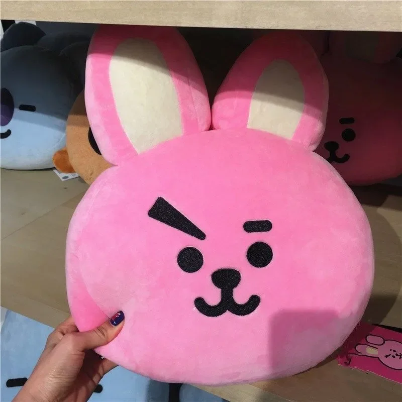 New Large BT21 Doll Pillow COOKY TATA Anime Kawaii Plush Toy Mang Koya Girl Bedroom Sofa Pillow Toy Cartoon Decoration Kids Gift