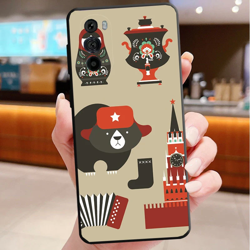 

Phone Case For Motorola Edge 50 40 Pro 60 50 40 30 Ultra Neo Fusion Moto G85 G72 G53 G54 G84 G13 G32 Russian Dolls Matryoshka