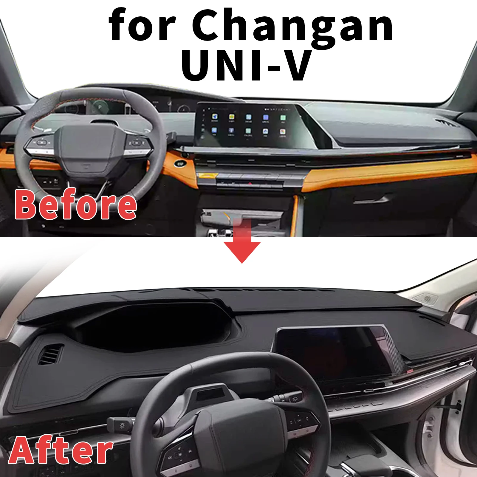 

for Nissan Ariya 2025 2024-2022 Dashboard Cover Sun Shade Protector Dashmat Anti-Glare UV Block Carpet Mat Automotive Dash Mat
