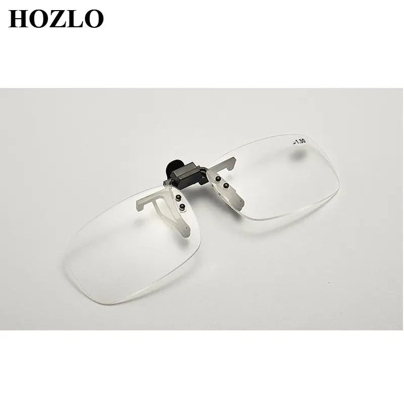 

Flip Clip On flip up down Myopia Glasses Men Women Flip Clip Nearsighted Glasses Rimless Shortsighted Spectacles Sun Clips -1~-2