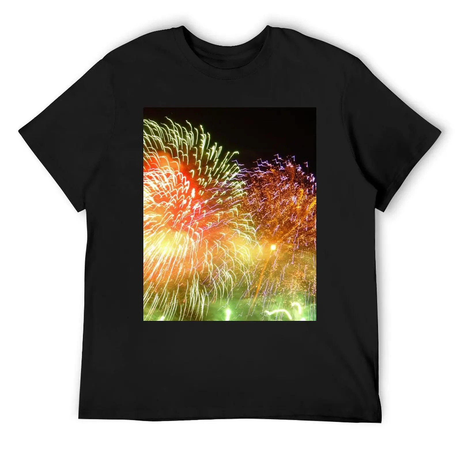 

Big bang fireworks T-Shirt fashion shirts sweat vintage anime tshirt mens graphic t-shirts
