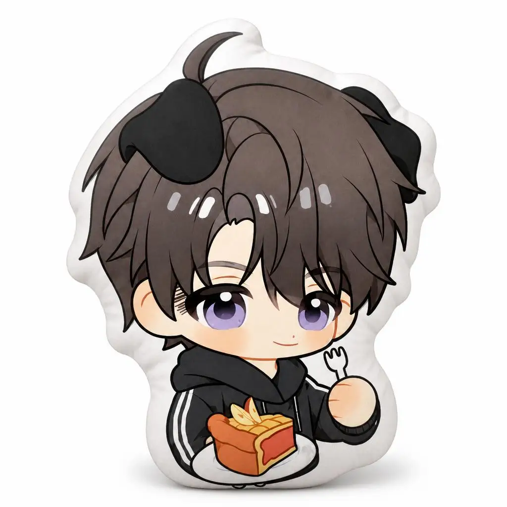 Love And Deepspace Caleb Chibi Game Plush Pillow Cushion Irregular Stuffed Throw Pillow Home Decor Gift Sofa Bed Couch