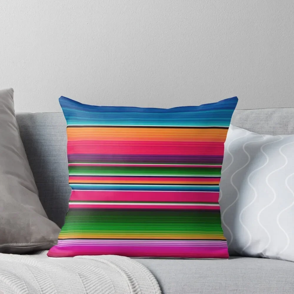 Mexican Blanket Striped Fiesta Serape Throw Pillow Luxury Cushion Cover Luxury Sofa Cushions Pillow