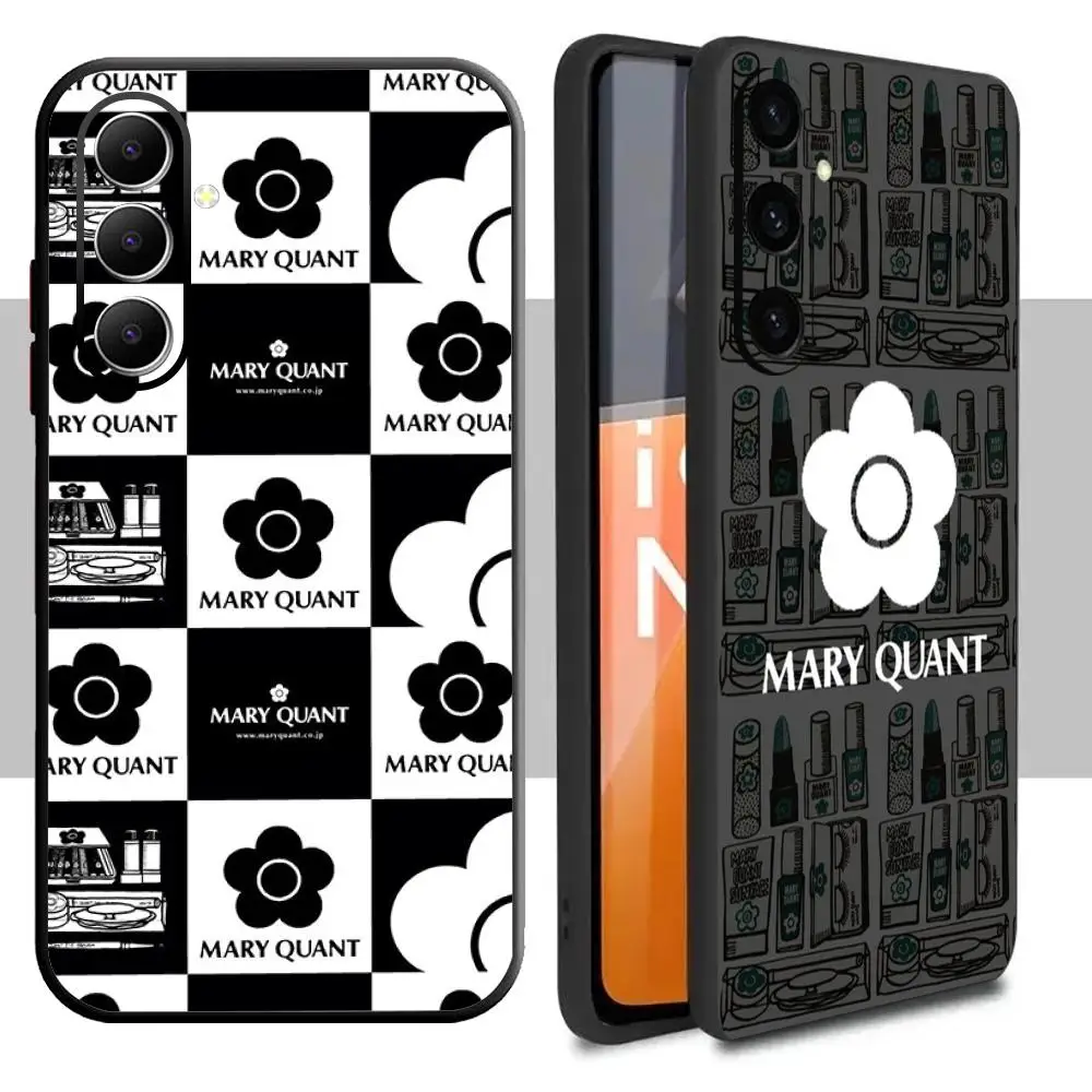 Japan art Mary quant fashion flower Phone Case For Samsung Galaxy S26 S25 S24 S23 S22 S21 Plus Ultra Note20 Soft Black