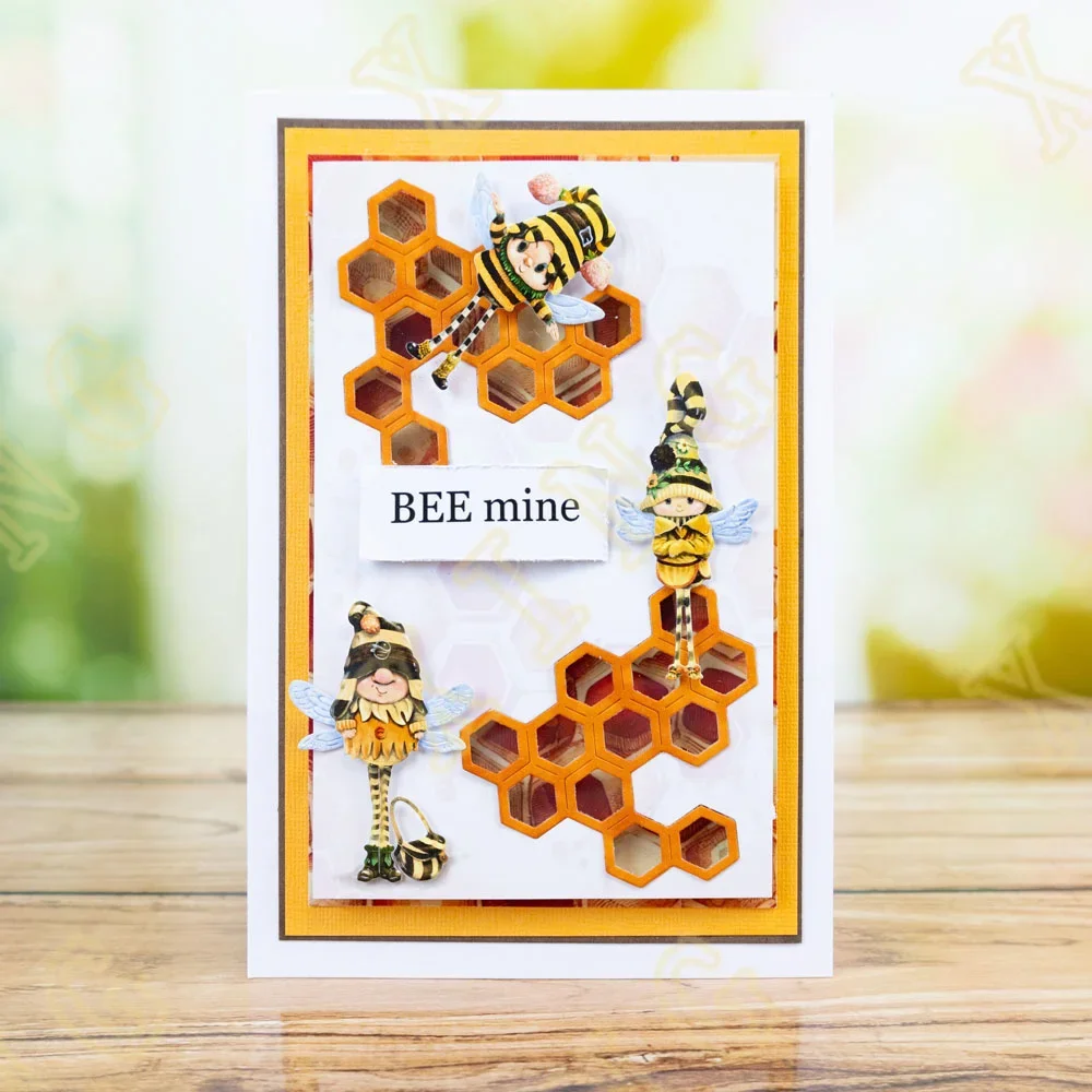 Bee My Honey Sunflower New Metal Cutting Dies Scrapbook Diary Decoration Stencil Embossing Template DIY Greeting Card Handmade