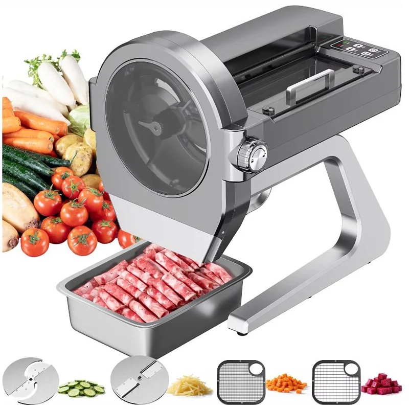 Kitchen Automatic Cabbage Celery Leek Shredder Machine Fruit Vegetable  Cutting Machine Meat Cutter Machine Slicing Machine