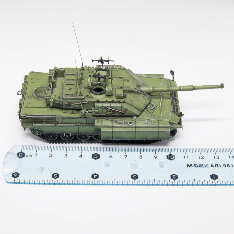 Tanque de batalla principal de Ariete italiano, escala 1:72, C1 PSO, simulación de tanque con orugas de resina, modelo de exhibición estática, regalo coleccionable, recuerdo
