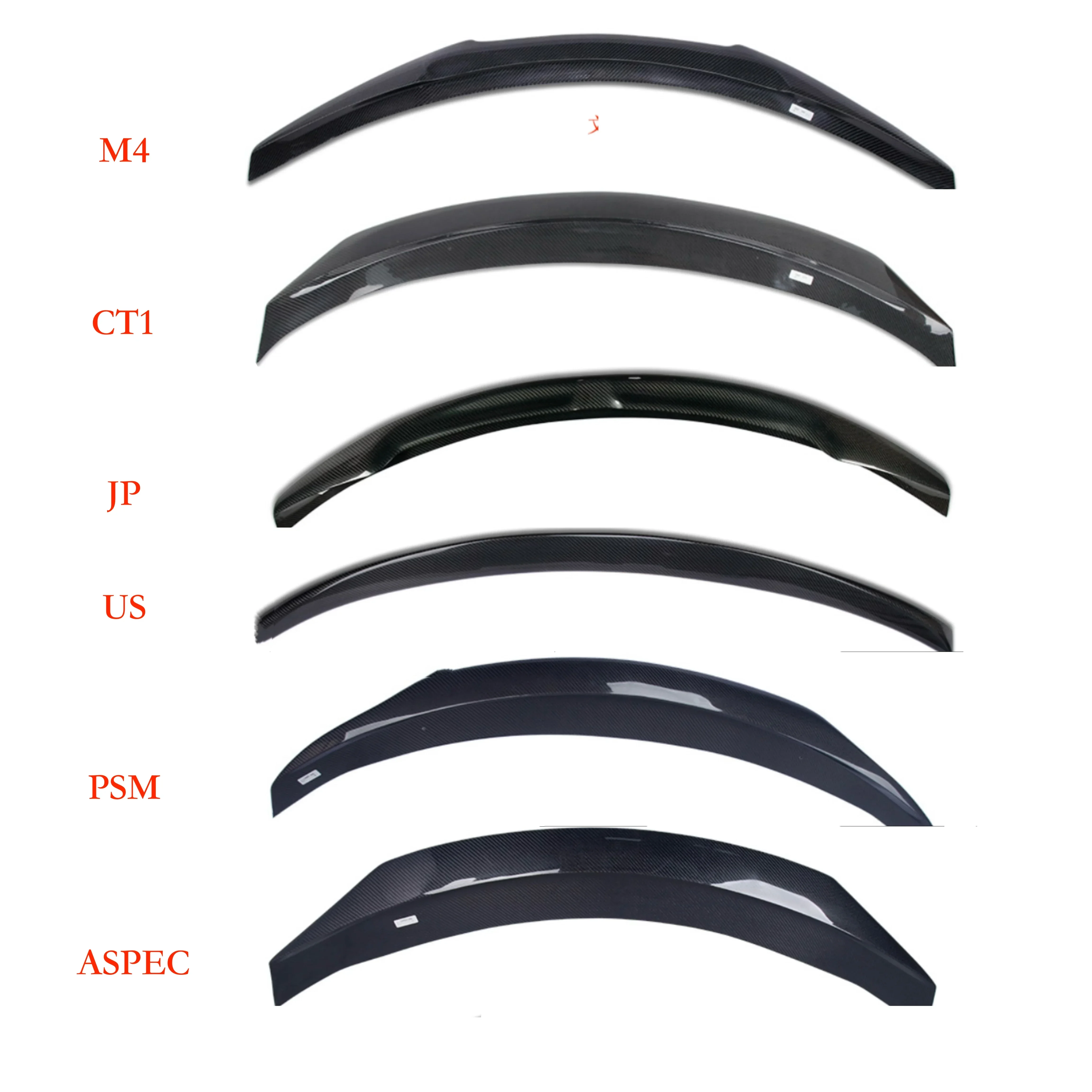 

MRD Carbon Fiber Spoiler for Infiniti Q60 2013-2016 Real Carbon Fiber Spoiler Rear Wing M4 PSM ASPEC US JP CT1 Style