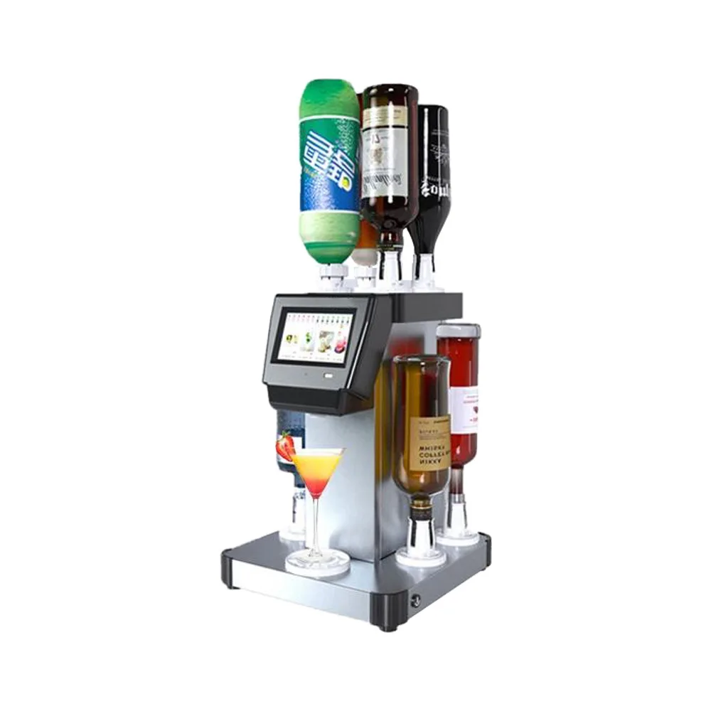 

Коммерческая коктейльная машина Zantuo Smart Touch, 8 видов напитков, можно комбинировать по своему желанию и блендер можно использовать в помещении.