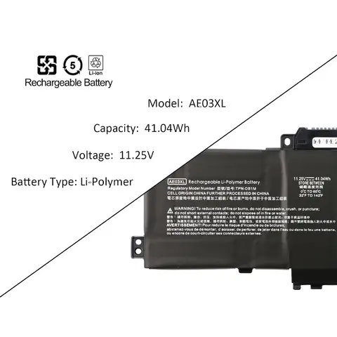 HP 240 G10 245 G10 246 G10 250 G10 255 G10 256 G10 14-EE 14-EM 14Z-EM 14-EP 호환 AE03XL 11.25V 41.04Wh 노트북 배터리 교체품