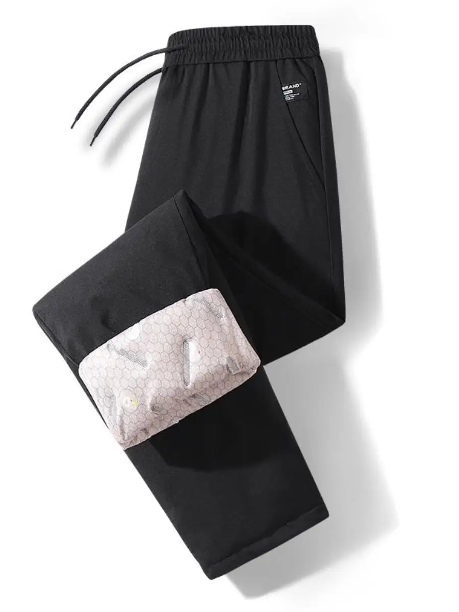 

Утепленные спортивные брюки для мужчин, зимние повседневные брюки для активного отдыха, теплые молодежные модные длинные брюки из других материалов 00%