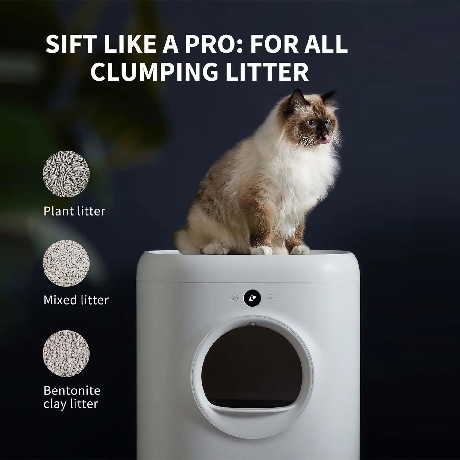 PuraX Self-Cleaning Litter Box, Scooping Free and Automatic for Multiple