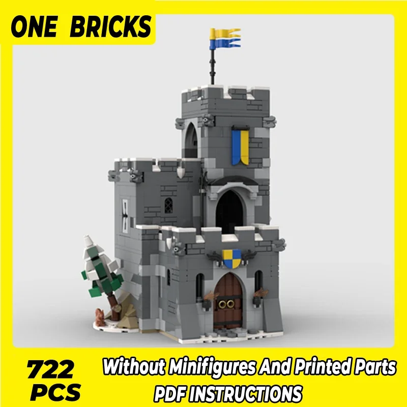 

Moc Building Blocks Classic Castle Model Mountain Tower Technical Bricks DIY Assembly Construction Toys For Childr Holiday Gifts