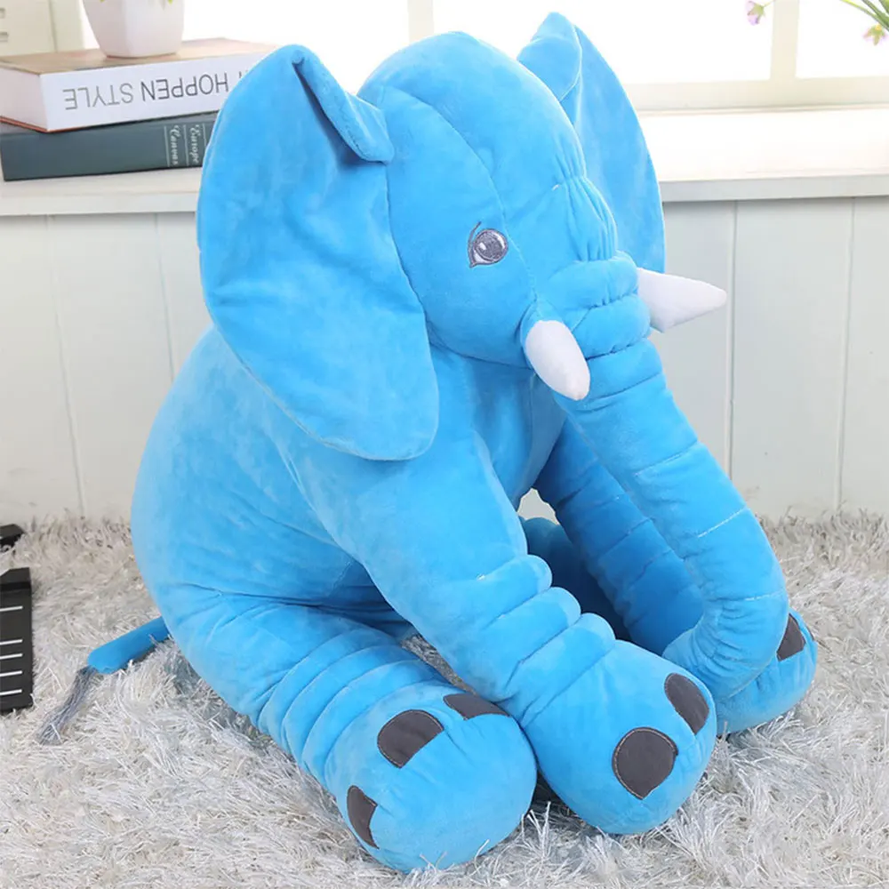 40CM Elephant Plush Toys Baby Room Decorative Stuffed Animals Dolls Soft Sleeping Pillow Room Bed Decoration Kids Birthday Gift