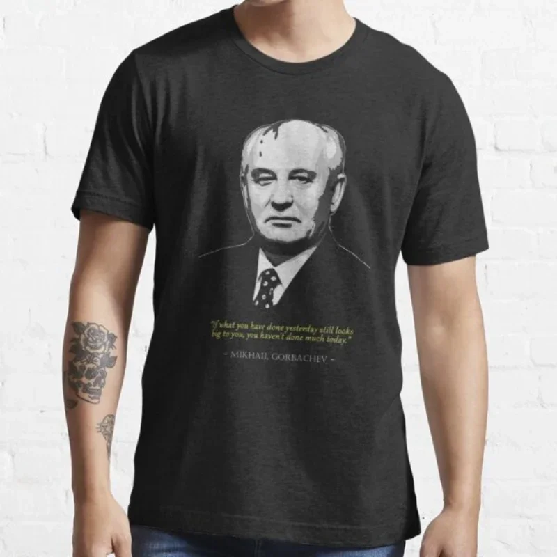 Soviet Union Russia Gorbachev T Shirt Remembering Mikhail Gorbachev Graphic Tshirts Summer Unisex Camisetas Ropa Mujer Tops Tee