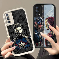 JT-7 M-Marvel Cartoon Phone Case for Realme 9 11 12 12X 13 P1 Note 50 60 Lite Pro Plus Back Cover