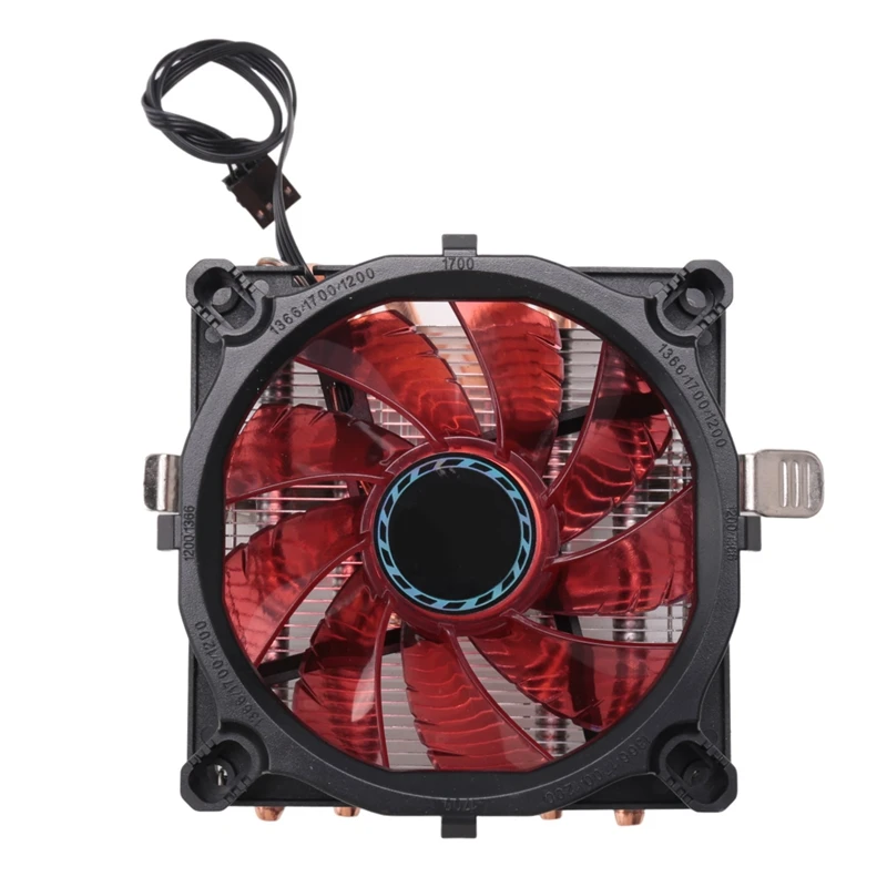 Cooling Fan RGB LED CPU Cooler Heatsink With 4 Heatpipe 2 Copper Pipe Support LGA 2011 775 771 1366 1155 1156