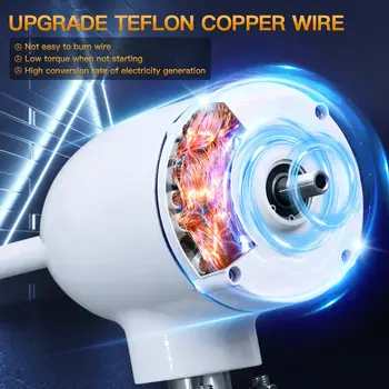 2kw 2000w horizontální větrná turbína generátor 12v 24v 48v volná energie silný výkon magnetické dynamo 220v invertorový výstup pro domácnost 10 nejlepší prodej 2kW větrná turbína - №3