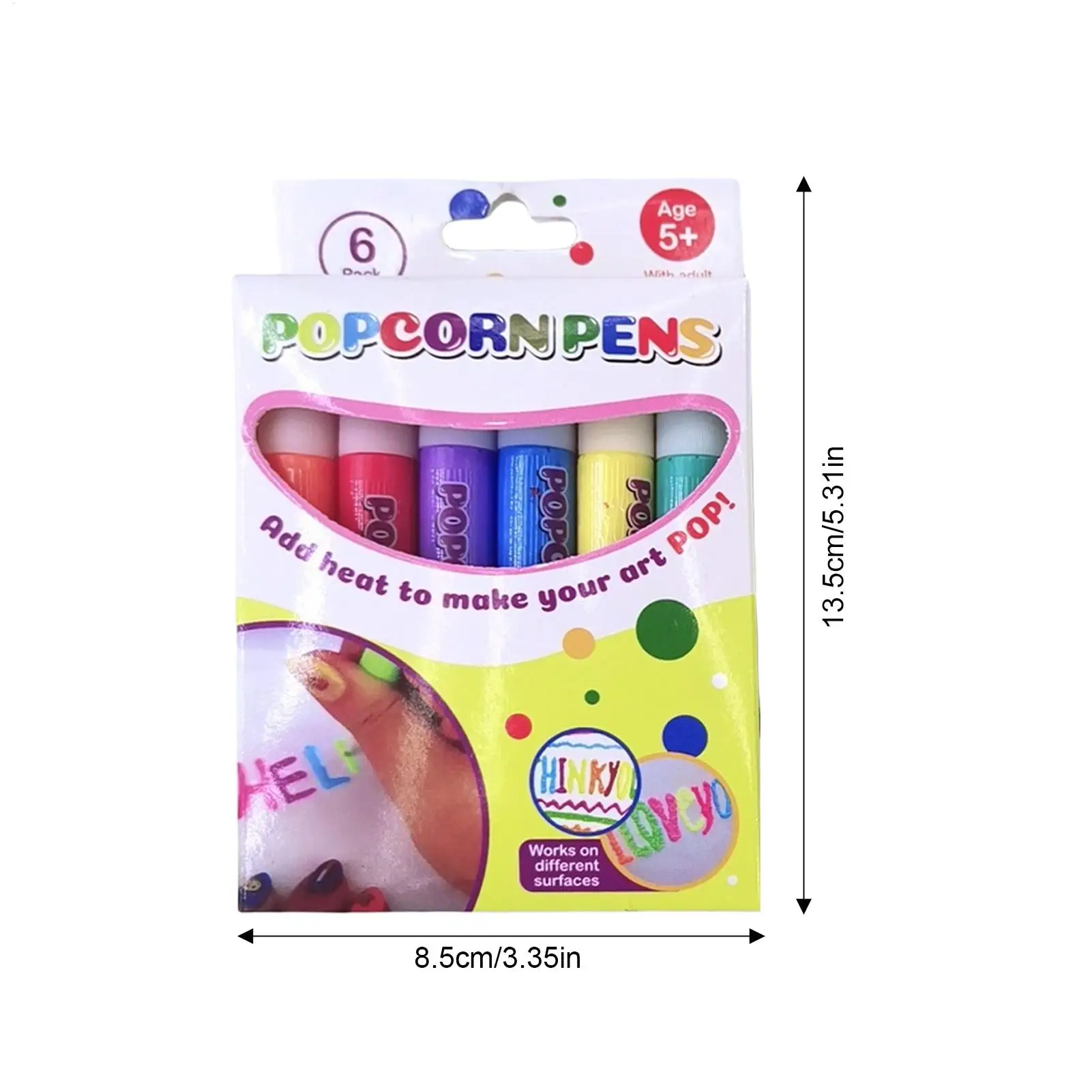 2set Diy Bubble Popcorn Drawing Pens Magical Puffy Pens 6 Color Puffy Bubble 3d Art Pen Creative Markers For Children Drawing view 6