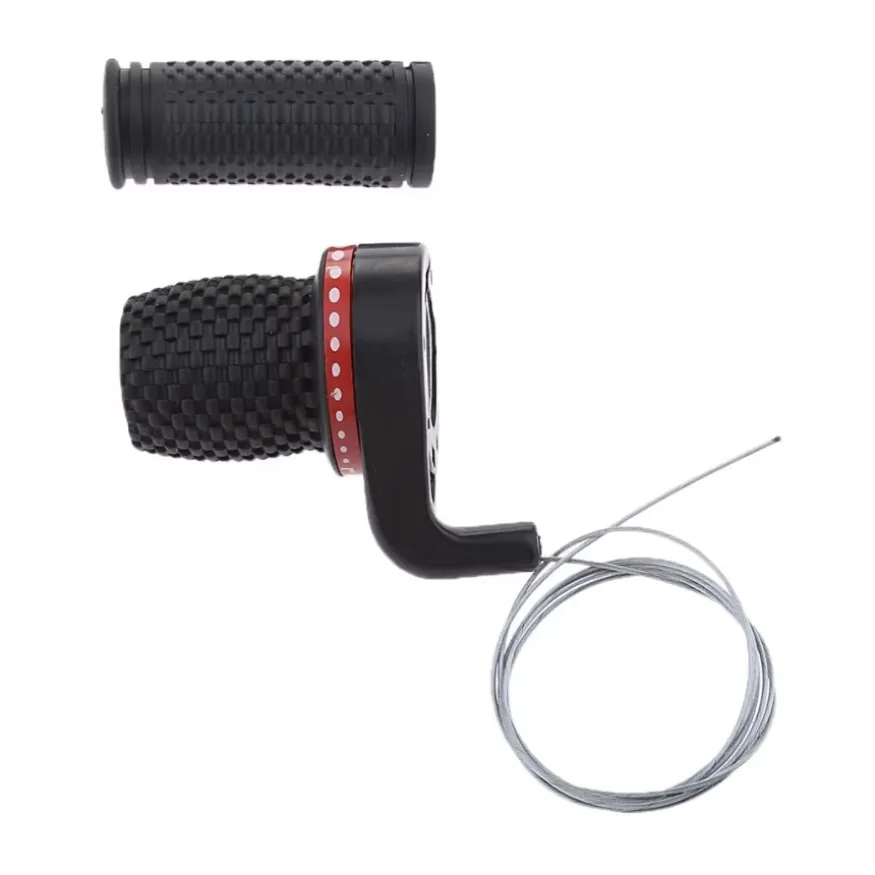 Manija del acelerador + conjunto de cable apto para motor fueraborda de barco 2x