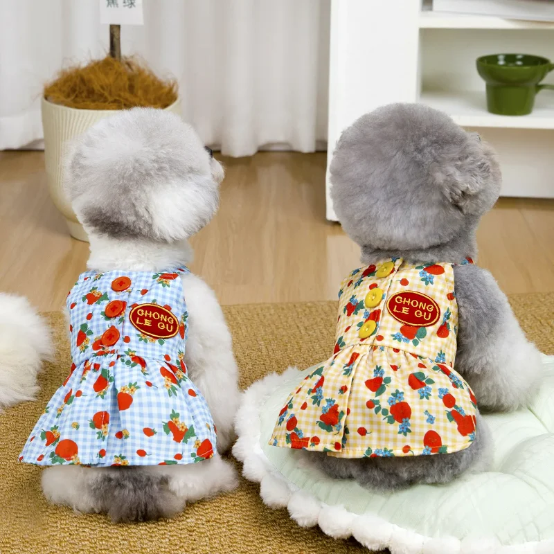 

Summer Dog Princess Dress Kitten Pet Skirt Elegant Clothes for Small Medium Dogs Poodle Chihuahua Pomermain Puppy Clothing