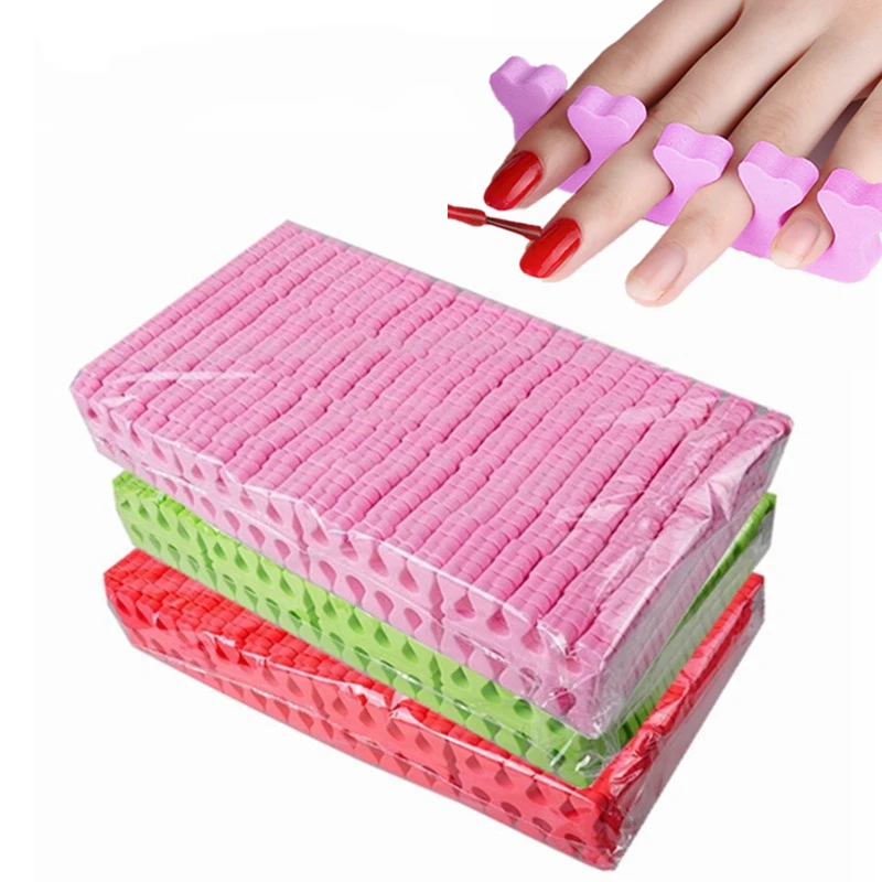 

100/200/400pcs Nail Art Toes Separators Soft Sponge Fingers Foot Gel UV Polish Coating Painting Manicure Pedicure Tools Foam